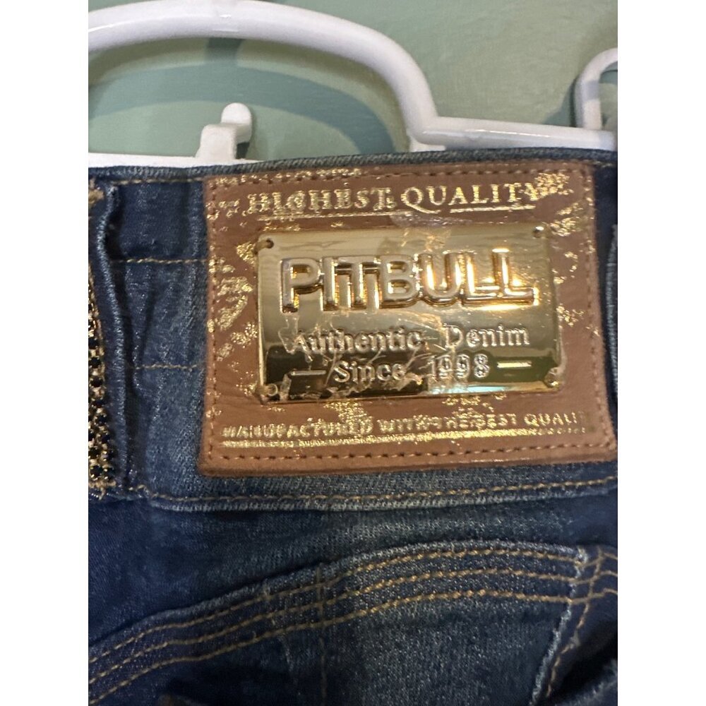 Pit Bull Jeans Women’s Studded Denim Y2K Grunge Streetwear US 0 / BR 34 - Picture 8 of 8